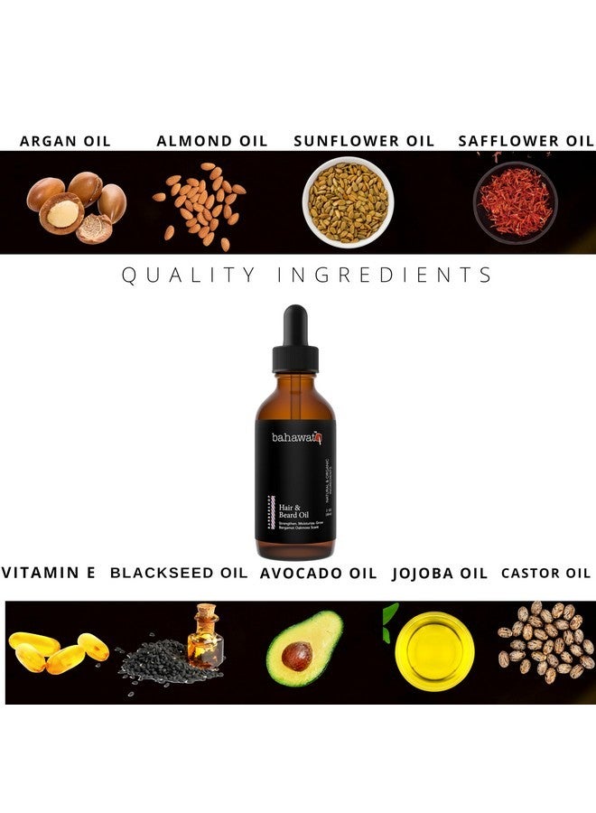 BAHAWAT BAHAWAT: Premium Beard Oil Conditioner & Softener - Barbershop - 2 ounce - Beard Itch and Dry Skin Relief - Handcrafted from Natural Ingredients - Made in the USA  - Image 4