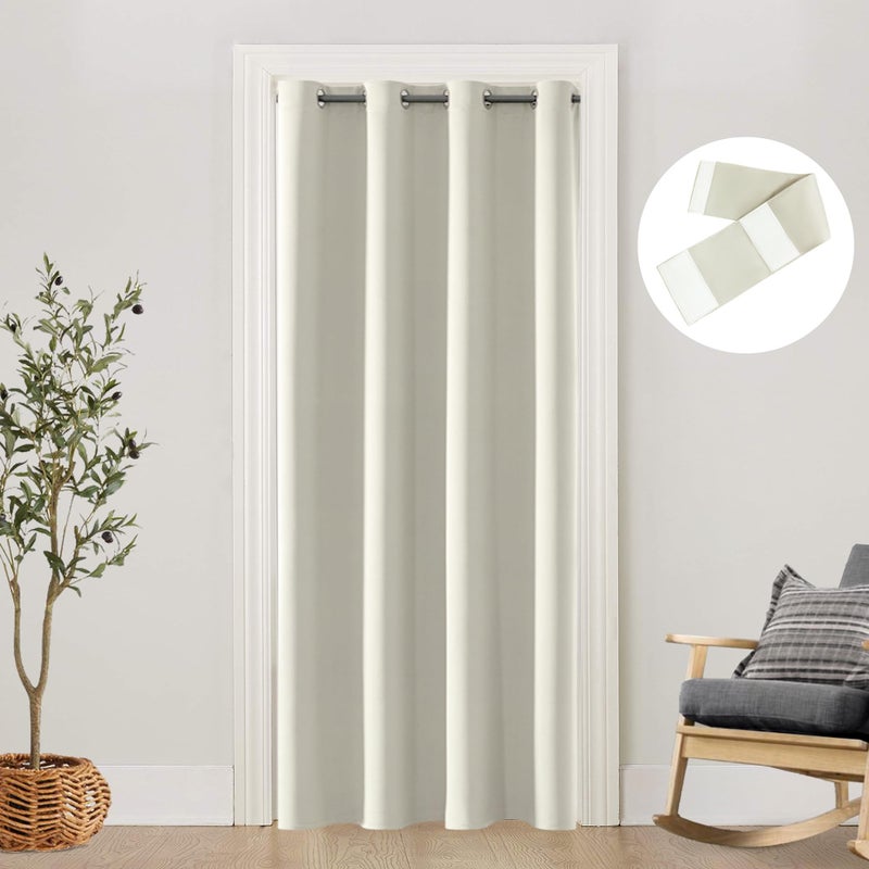 Shineland SHINELAND Door Curtain or Closet Curtain 52 x 80 Inch Length as Closet Doors 