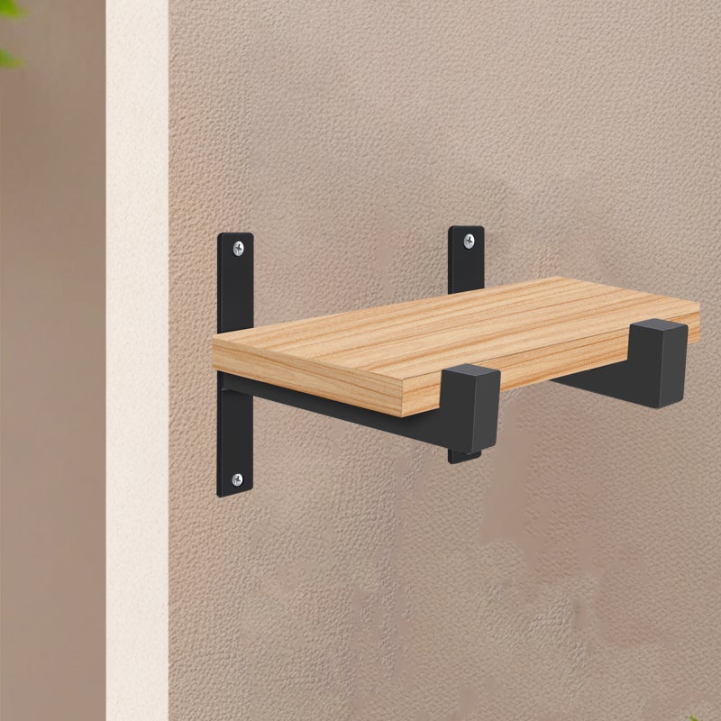 1 Set L-Shaped Metal Bracket For Shelves Triangle Shelf Bracket Heavy Duty Iron Shelf Brackets Right Angle Support Wall Hanging Hardware Home Use - Image 3