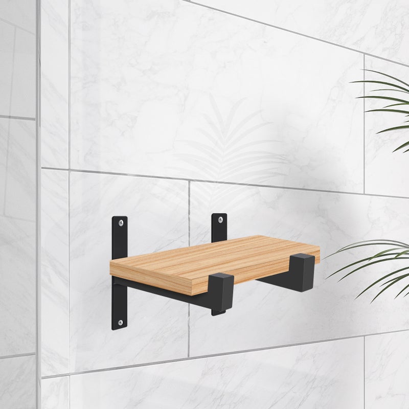 1 Set L-Shaped Metal Bracket For Shelves Triangle Shelf Bracket Heavy Duty Iron Shelf Brackets Right Angle Support Wall Hanging Hardware Home Use - Image 4