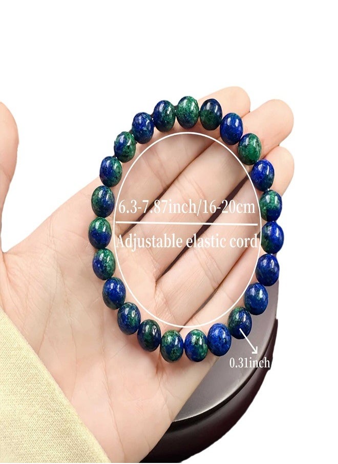 Natural crystal agate lapis lazuli gemstone bracelet