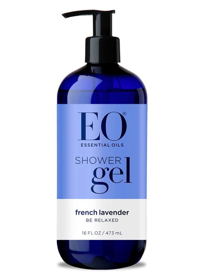 EO Shower Gel, French Lavender, 16 oz - Image 1