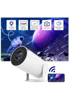 Gigglejoy جهاز عرض فيديو صغير 4K محمول، جهاز عرض ذكي 1080P/200 ANSI مع واي فاي 6، BT 5.0، تعديل الشاشة، دوران 180 درجة، متوافق مع جهاز التلفاز/الهاتف/PS5/TV/الكمبيوتر المحمول/iOS/Android  - Image 5