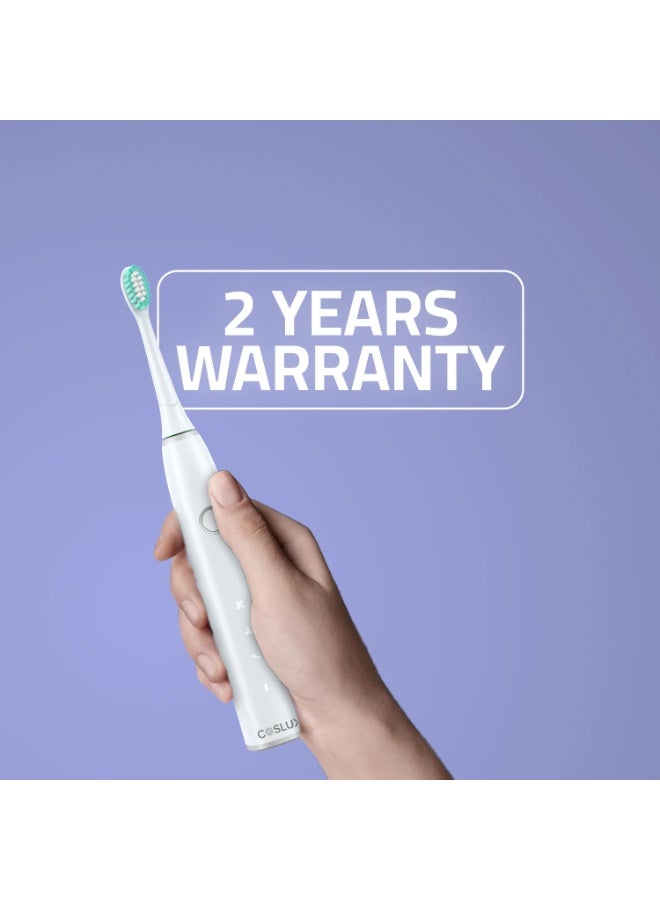COSLUX Sonic Electric Toothbrush for Adults – Rechargeable, IPX7 Waterproof, 14 000 Micro-Brushes/min, Up to 30-Day Battery Life - Image 3