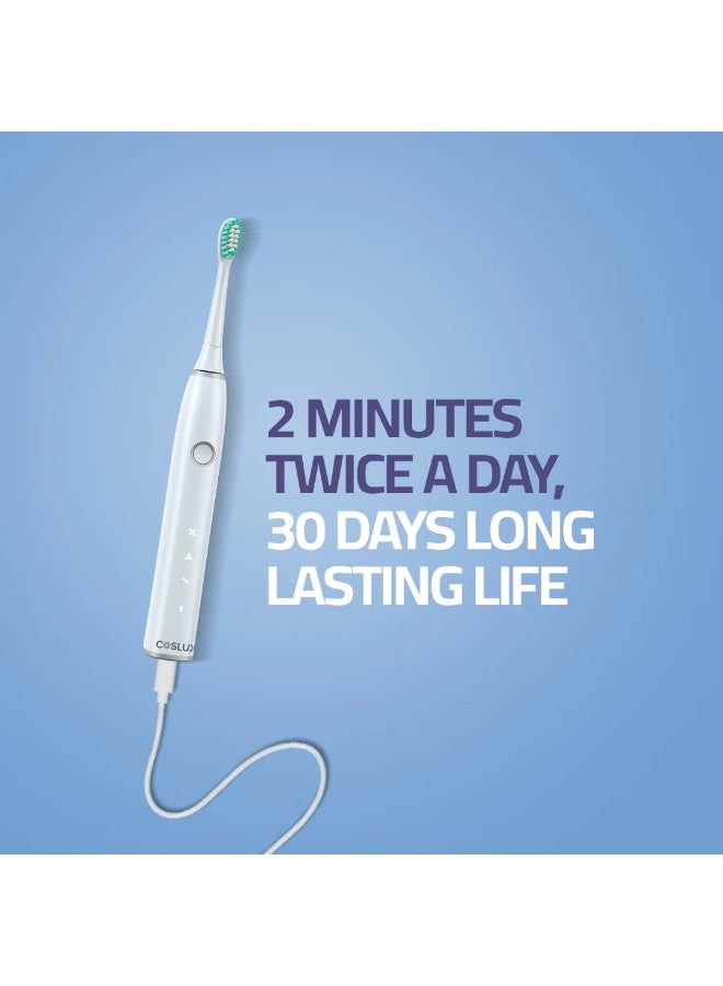 COSLUX Sonic Electric Toothbrush for Adults – Rechargeable, IPX7 Waterproof, 14 000 Micro-Brushes/min, Up to 30-Day Battery Life - Image 4