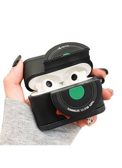 Case Cover For Apple AirPods Pro Instant Camera Style Bluetooth Headphone Protective Case Black