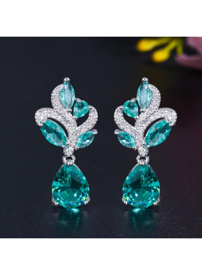 Cao Shi South Korea Short Small Ear Drop Earrings Exquisite Elegant Elegant Elegant Summer New Earrings Internet Celebrity 