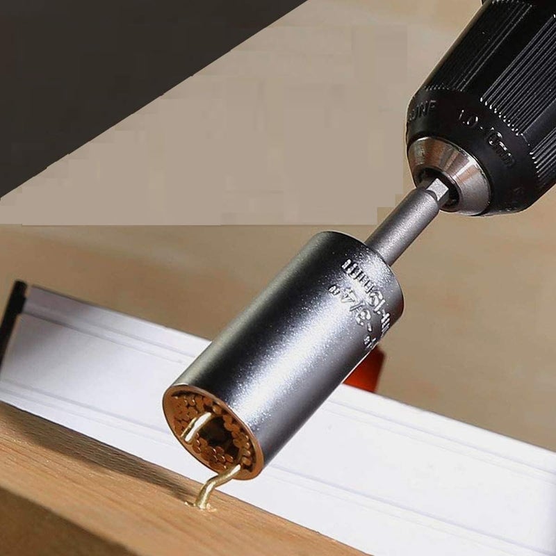 ATETO Universal socket wrench tool Helpful Tool For Home Shop nut multifunction hand tools repair tool with adapter Women Christmas Gifts pack of 1 - Image 5