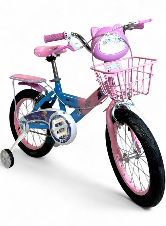 Flash Girls' Bike with Sounds and Lights - Pink - Size 16 - For ages 5 to 8 - Official Agent in Egypt: GTG TOYS - Image 1