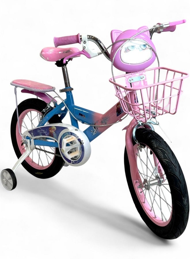 Flash Girls' Bike with Sounds and Lights - Pink - Size 16 - For ages 5 to 8 - Official Agent in Egypt: GTG TOYS - Image 4