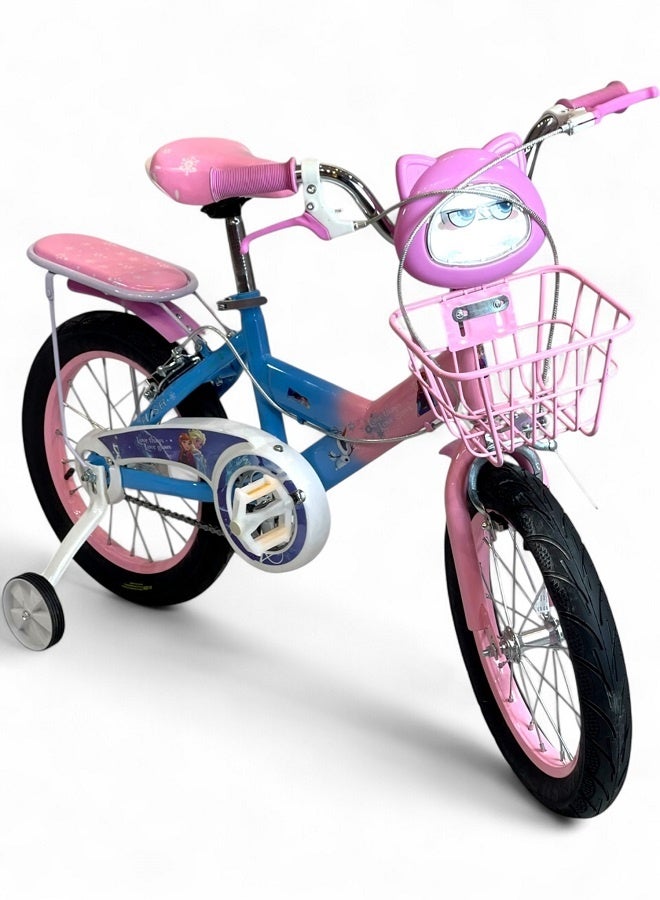 Flash Girls' Bike with Sounds and Lights - Pink - Size 16 - For ages 5 to 8 - Official Agent in Egypt: GTG TOYS - Image 2