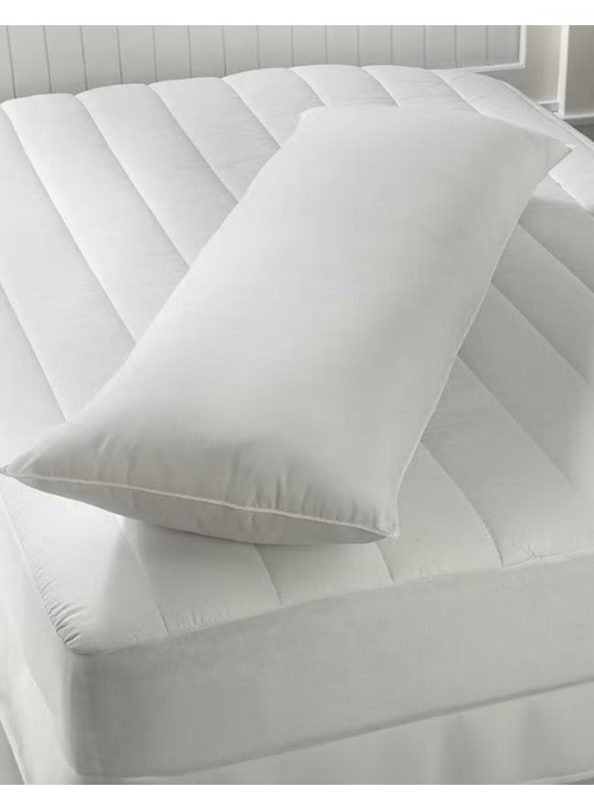 Diamond Extra Long Body Pillow 150 × 50 cm – Soft Full Body Support Pillow for Sleeping, Relaxing & Bed Comfort – White - Image 3