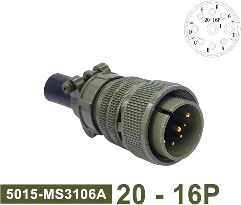 موصل 5015 MS3106A قابس ومقبس 20-7 20-15 20-16 موصل دائري MS3102A MS3108A (قابس 3106 20-16P) - Image 2
