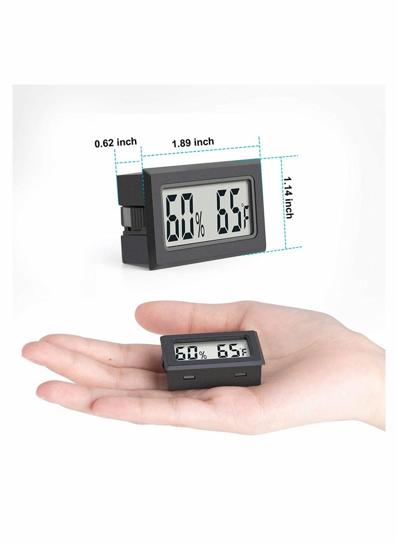 SYOSI Mini Digital Thermometer, SYOSI 2-Pack Hygrometer Indoor Humidity Monitor Temperature Humidity Gauge Meter with Fahrenheit (℉) for Humidors, Greenhouse, Garden, Cellar, Closet, Fridge  - Image 5