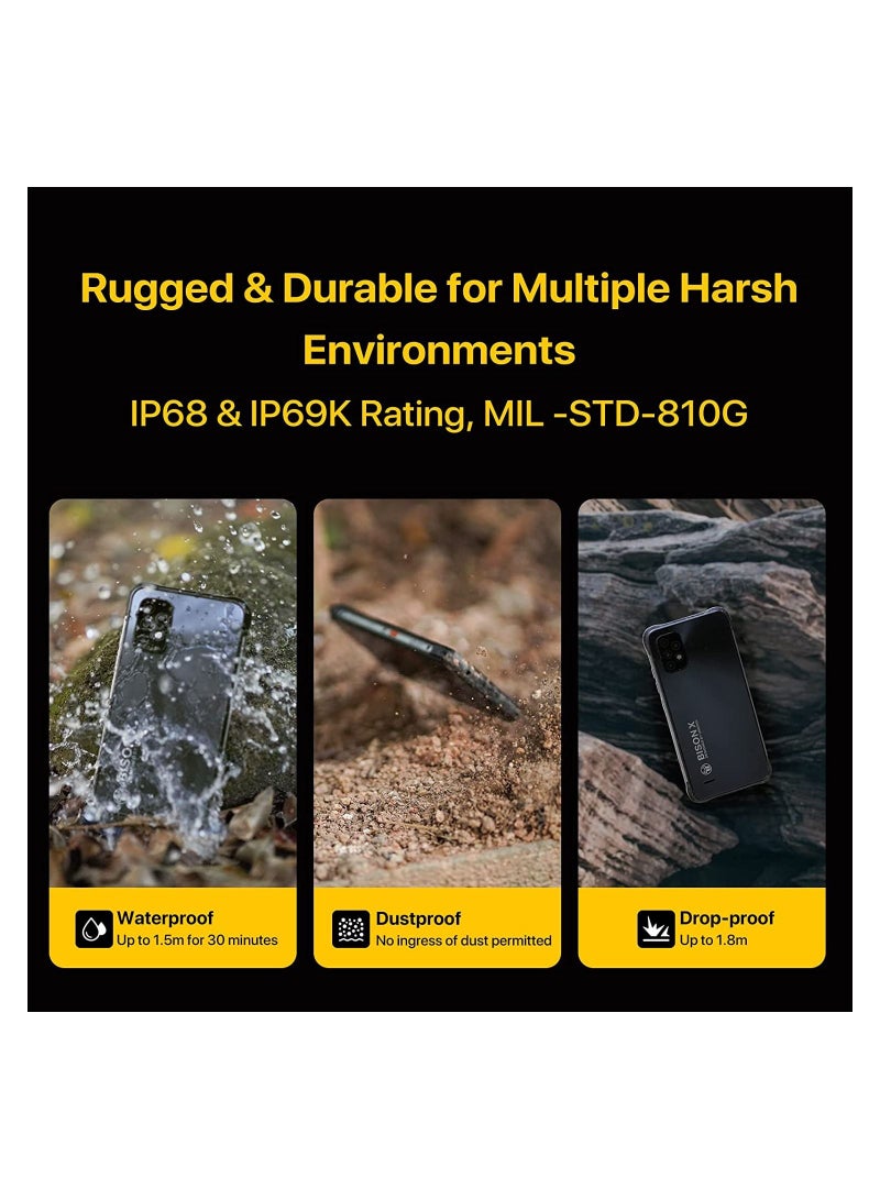 UMIDIGI Bison X10 Rugged Unlocked Smartphones,4G+64GB Android 11 IP68/IP69K Waterproof Shockproof Phone Helio P60 20MP Camera 6.53" FHD+ 6150mAh Fast Charge Global Version NFC Rugged Smartphone - Image 3