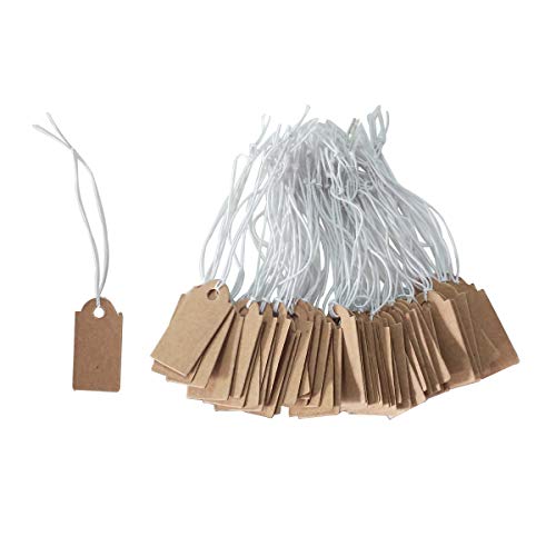 LGEGE YEJI 100 pcs Kraft Paper Gift Tags with String - Image 3