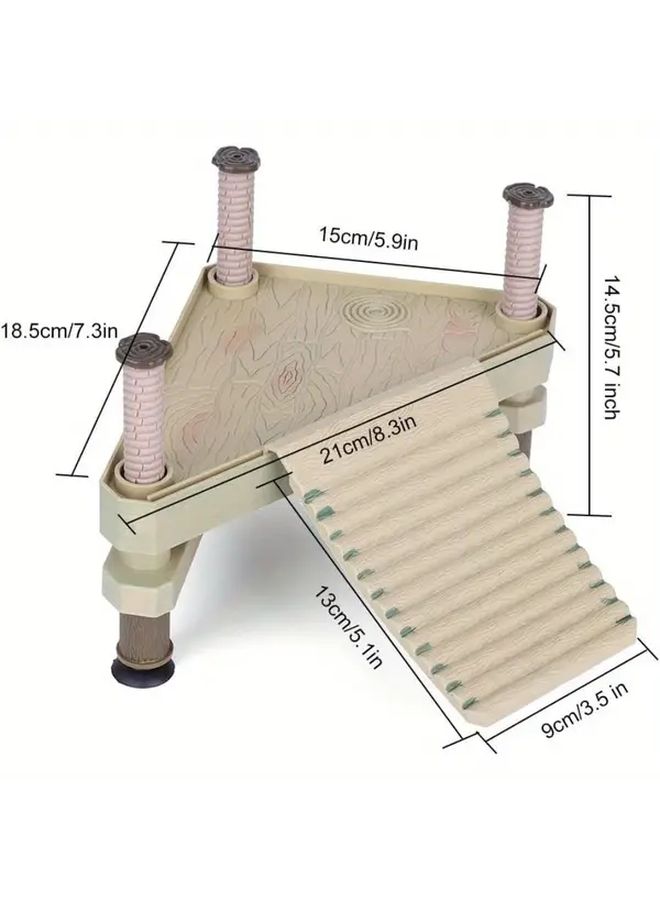 Turtle Sun Platform Set Floating Dock With Inclined Ladder For Pet Turtles - Image 4