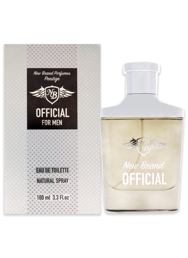 NEW BRAND New Brand Perfumes Official EDT Spray Men 3.3 oz (OFF1M) 