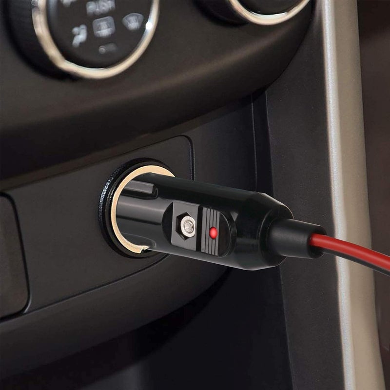 Thlevel 3 Meter Car Extension Cable Cigarette Lighter Socket Plug Charger Adapter Car Waterproof 20AWG Cable with Fuse for 10A 12V-24V Power Truck Van Caravan - Image 5