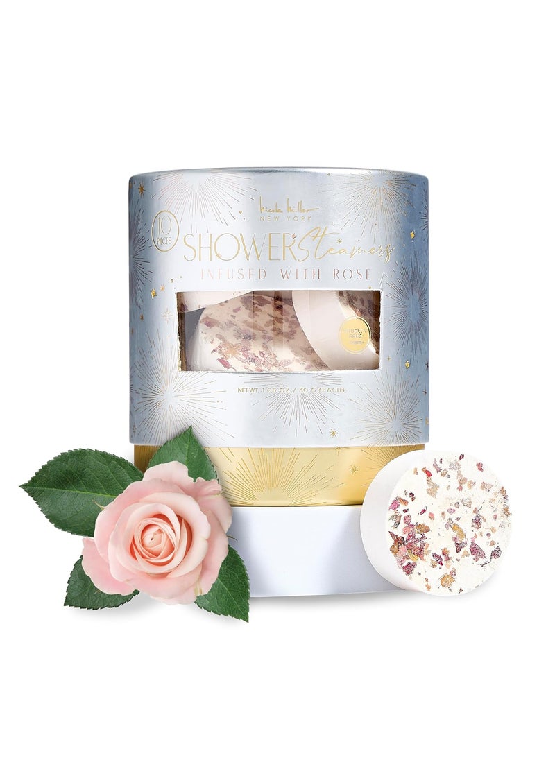 Nicole Miller New York - Nicole Miller New York Shower Steamers  Aromatherapy Bliss for a Relaxing Shower Experience Rose - Image 1