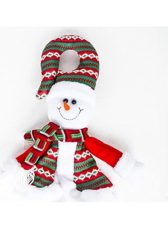 بي جي إم طقم قطعتين زينة للزينة بتصميم رجل الثلج متعدد الألوان