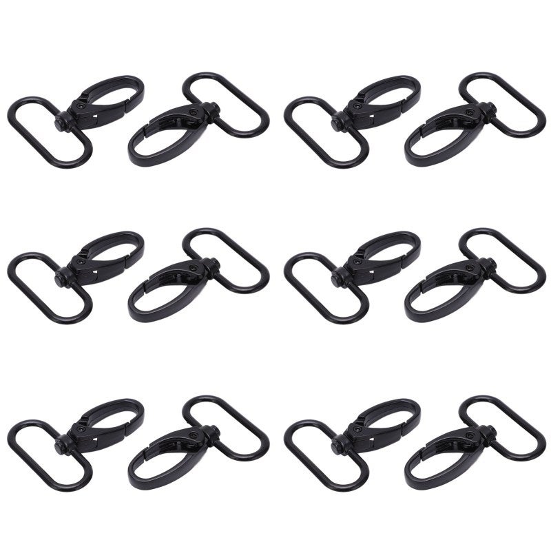Trigger Snap Hooks: 20 Pieces Durable Alloy 360° Rotatable Flexible Hook - Easy Operation Keychain Hook for DIY Crafts, Handbags, Luggage Hardware - Image 3