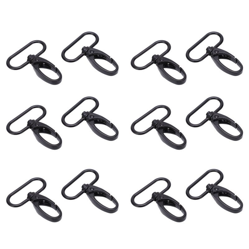 Trigger Snap Hooks: 20 Pieces Durable Alloy 360° Rotatable Flexible Hook - Easy Operation Keychain Hook for DIY Crafts, Handbags, Luggage Hardware - Image 2