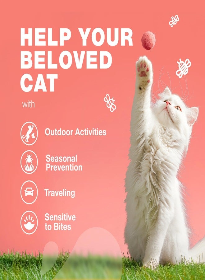 CHEWIA Flea Treatment for Cats - Daily Oral Cat Flea and Tick Treatment Chews - Chewable Kitten Flea Treatment - Soft Treats for All Breeds & Ages - Natural Chicken-Flavor Flea and Tick Supplement for Cats - Image 3