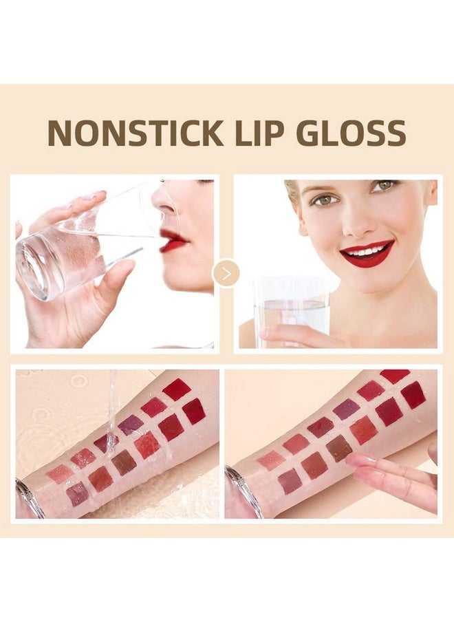 Melemando 12Pcs Matte Liquid Lipstick Makeup Set Waterproof Quick Drying Non Stick Cup Matte Lip Gloss Kit Lip Stain Makeup Gift Sets For Girls And Women.（01  - Image 5