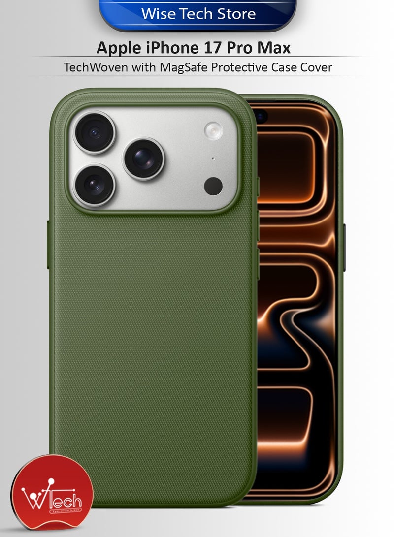دبليو تيك أبل آيفون 17 برو ماكس 5G 2025 من تيكو ويفن مع غطاء واقٍ ماج سيف (MCMPMN) - أخضر - Image 1