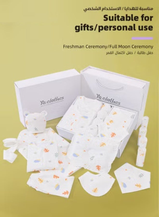 DOOKOO 24PCS Newborn Baby Gift Set, Newborn Layette Gift Set for Boys and Girls, Babies Essential Clothes Accessories with Baby Blanket, 100% Premium Cotton,  for Spring Summer Autumn Winter Four Seasons - Image 3