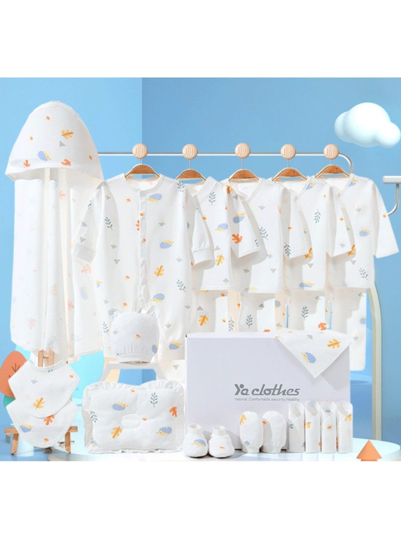 DOOKOO 24PCS Newborn Baby Gift Set, Newborn Layette Gift Set for Boys and Girls, Babies Essential Clothes Accessories with Baby Blanket, 100% Premium Cotton,  for Spring Summer Autumn Winter Four Seasons - Image 1