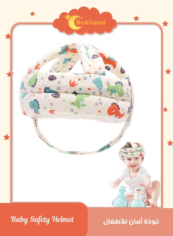 Bebiland Baby Safety Helmet for Crawling and Walking 6 to 20 Months (Dinosaurs) - Image 1