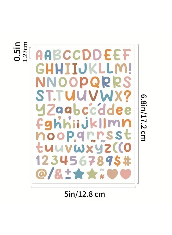 1680pcs Vibrant Candy Letter Stickers Self Adhesive Numbers Symbols for Crafts Signs Posters Windows Doors Mailboxes Car Truck Decorations - Image 4