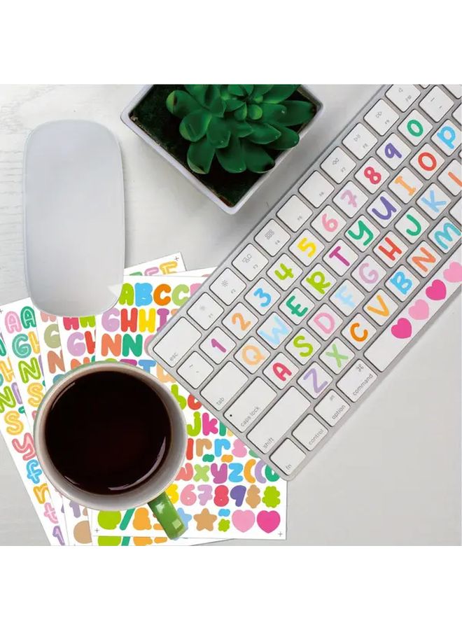 1680pcs Vibrant Candy Letter Stickers Self Adhesive Numbers Symbols for Crafts Signs Posters Windows Doors Mailboxes Car Truck Decorations - Image 5