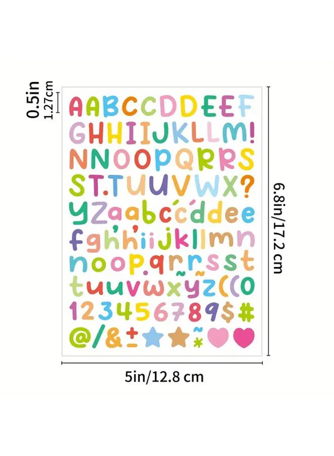1680pcs Vibrant Candy Letter Stickers Self Adhesive Numbers Symbols for Crafts Signs Posters Windows Doors Mailboxes Car Truck Decorations - Image 3