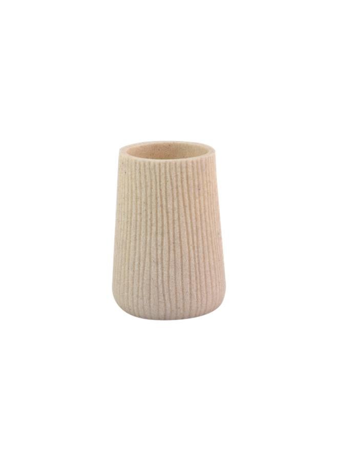 TATAY Saigon Elegant Design Polyresin Bathroom Tumbler Beige 6360100 
