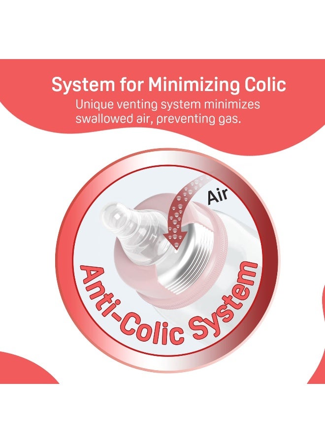 pigeon Peristaltic Nursing Bottle Rpp 50ml (Pink) Rabbit - Image 4