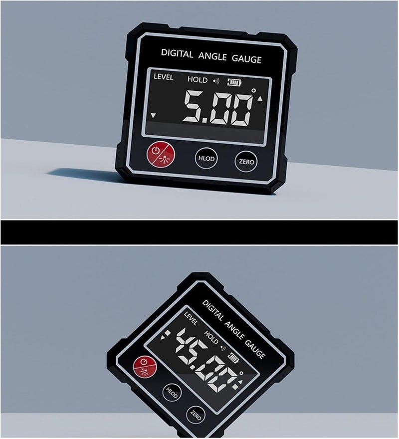 Digital Angle Finder, Magnetic Digital Inclinometer Precision Electronic Level For Construction And Woodworking,Angle Finder - Image 4