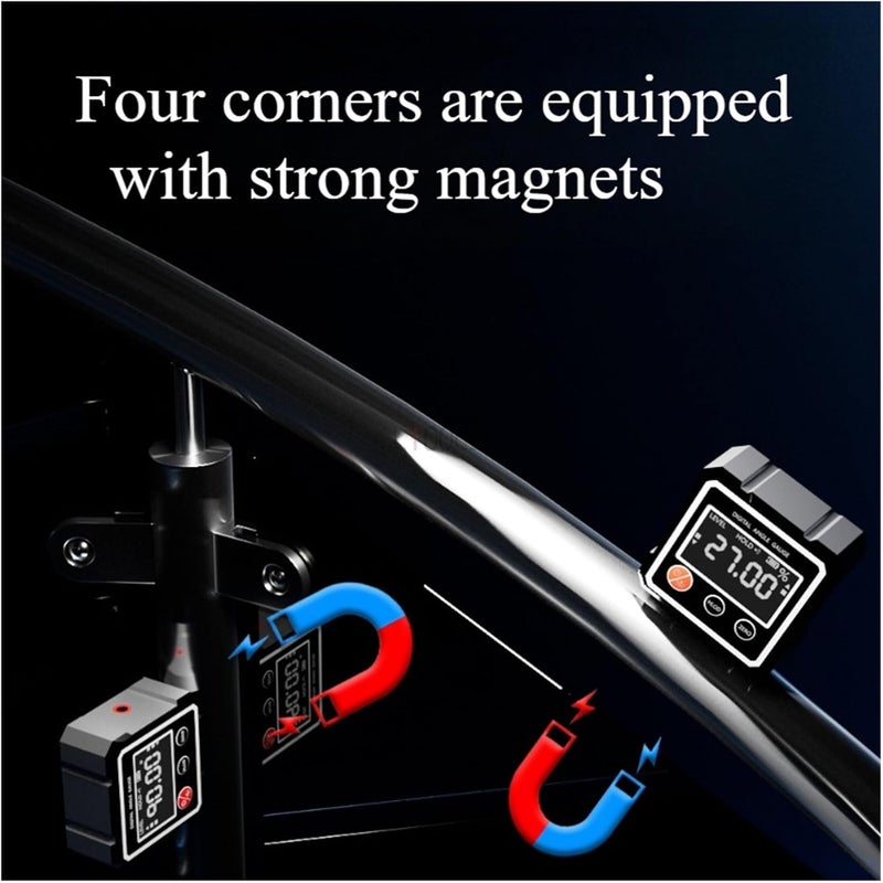 Digital Angle Finder, Magnetic Digital Inclinometer Precision Electronic Level For Construction And Woodworking,Angle Finder - Image 2