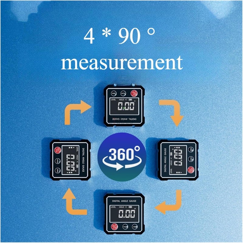 Digital Angle Finder, Magnetic Digital Inclinometer Precision Electronic Level For Construction And Woodworking,Angle Finder - Image 3