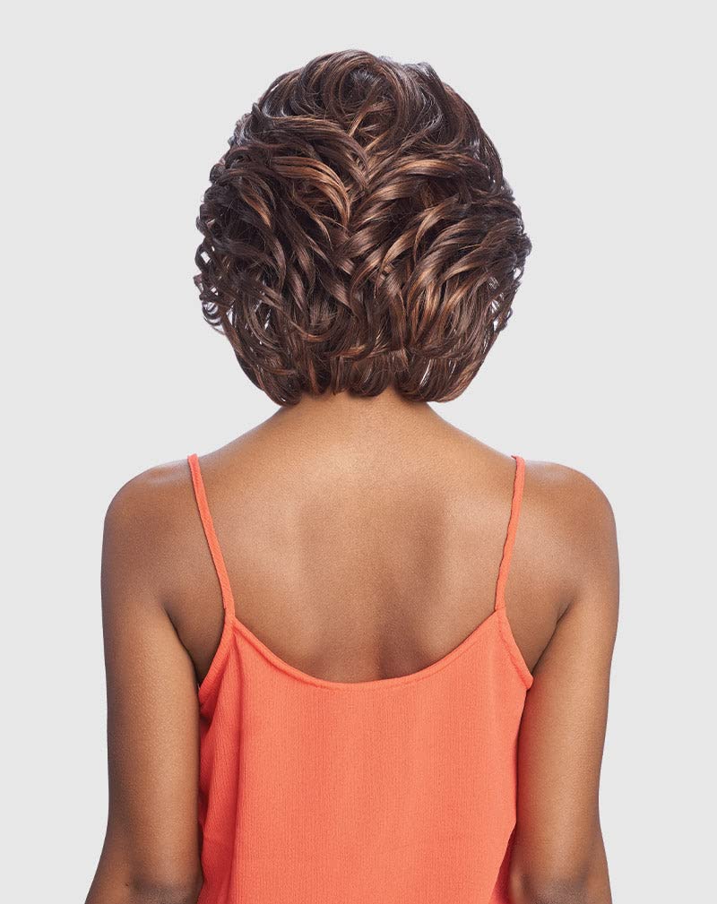 Vanessa Party Lace Synthetic Hair Deep J Part Wig-DJ VESA (1B Off Black) - Image 4