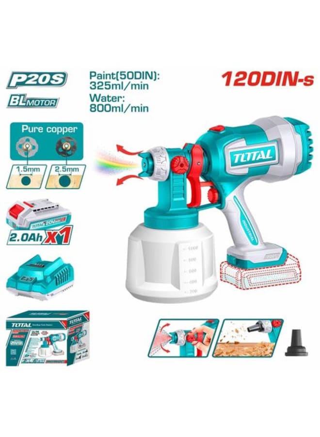 TOTAL TOTAL Cordless Spray Gun 20V TSGLI20042