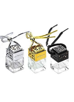 ConStore 5Pcs 8Ml Hanging Perfume Aromatherapy Bottle Diffuser Glass Essential Oil Scent Diffuser Refillable Perfume Bottle Empty Fragrance Aromatherapy Bottle (Black)  - Image 3
