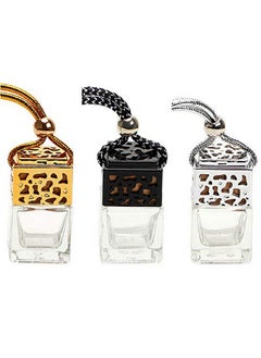 ConStore 5Pcs 8Ml Hanging Perfume Aromatherapy Bottle Diffuser Glass Essential Oil Scent Diffuser Refillable Perfume Bottle Empty Fragrance Aromatherapy Bottle (Black)  - Image 2