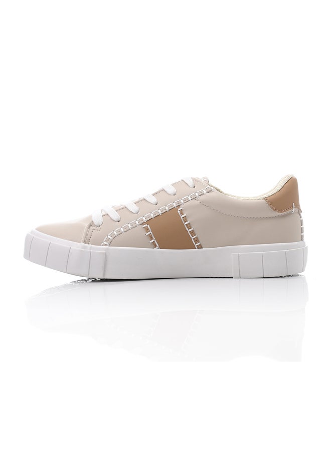 DejaVu Stitched Details Lace Up Sneakers  - Image 4