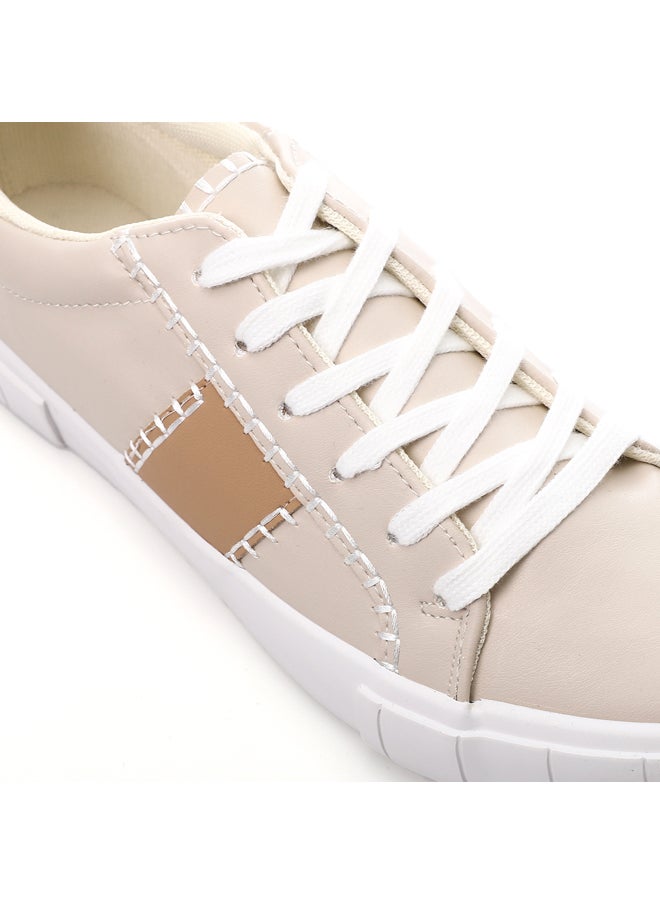 DejaVu Stitched Details Lace Up Sneakers  - Image 5