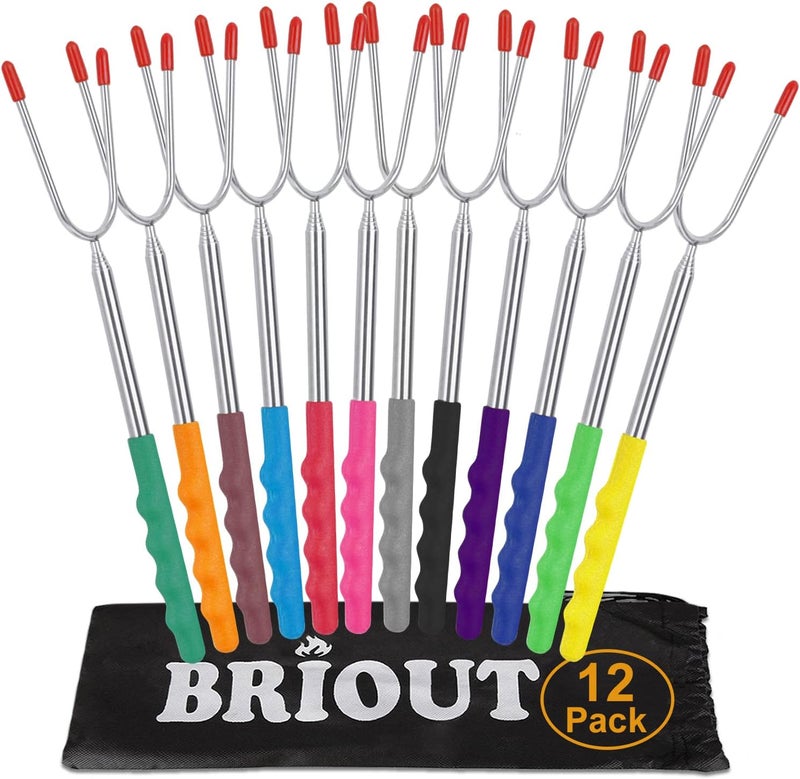 Briout 12 Pack Marshmallow Roasting Sticks - Image 1