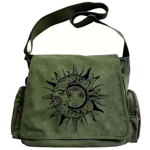CHICGLOW Personalized Pattern Messenger Bag Cute Canvas Crossbody Bags Women/Men Shoulder Handbags Hobo Purses with Pockets - Image 1