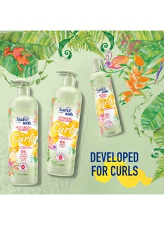 Suave Kids Natural Sweet Almond Honey Curly Hair Shampoo, Tear Free, No Sulfates, No Parabens, No Silicones, No Dyes, 16.5 Oz Pack Of 4  - Image 3